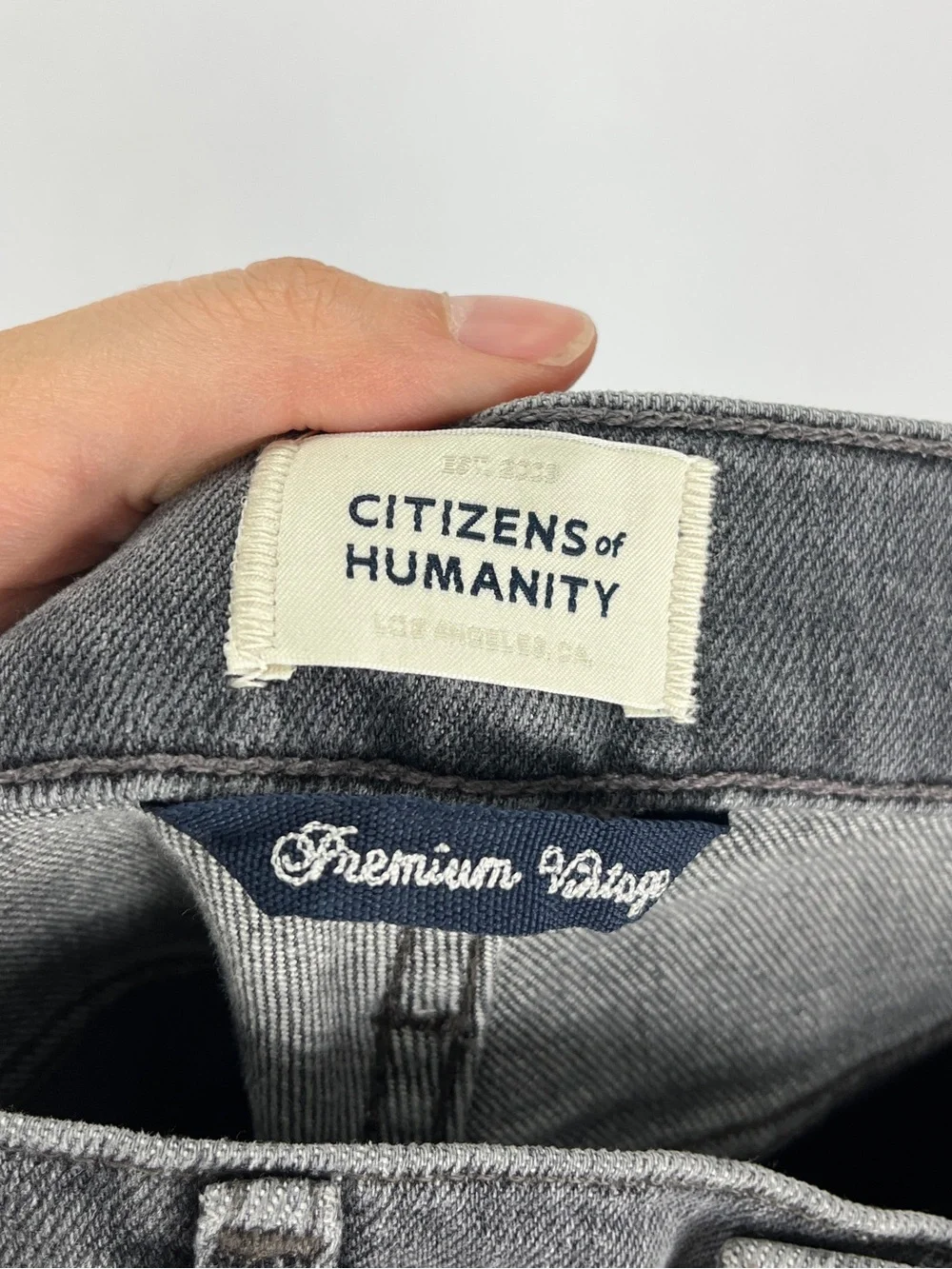 Citizens Of Humanity Premium Vintage Olivia Ankle Jeans Women’s 25 Grey Denim